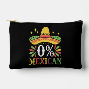 Bolsito Accesorio Pequeño 0% mexicano Cero % Funny Cinco De Mayo