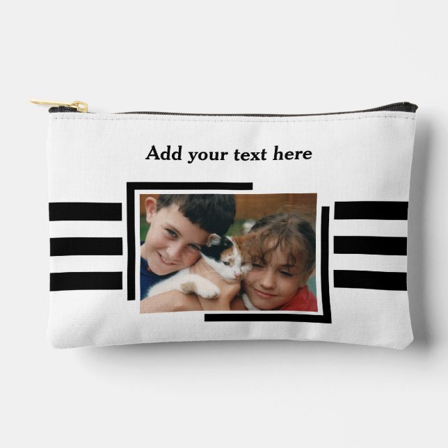 Bolsito Accesorio Pequeño 1 photo add text black white (Anverso)