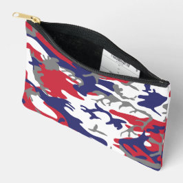 Bolsito Accesorio Pequeño 4 de Julio, Día de la Independencia, Gris Camuflaj