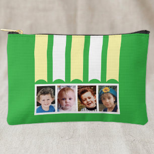 Bolsito Accesorio Pequeño 4 foto agregar nombre blanco verde amarillo