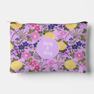 Bolsito Accesorio Pequeño 60th birthday floral pretty sixty sexy Sew Bag