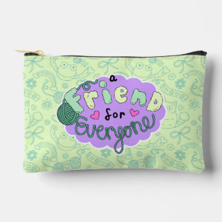 Bolsito Accesorio Pequeño "A Friend for Everyone" Green Pouch