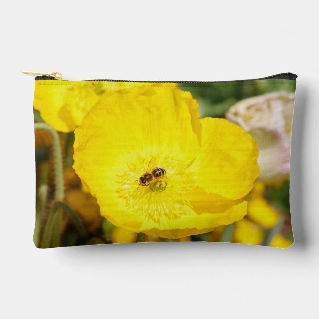 Bolsito Accesorio Pequeño Abeja bañada en amarillo  (Anverso)