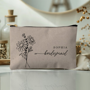 Bolsito Accesorio Pequeño Abril Mes de Nacimiento Flower Personalizada Bride