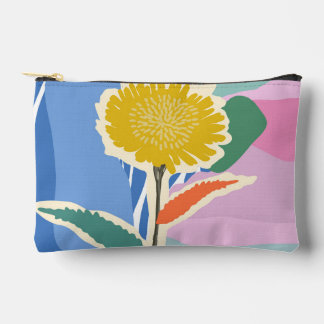 Bolsito Accesorio Pequeño Abstract Floral Dandelion Color Blocks Modern 