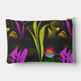 Bolsito Accesorio Pequeño Abstract Floral with Spirals 1