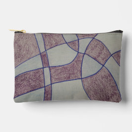 Bolsito Accesorio Pequeño Abstract Purple Print Cut Sew Bag