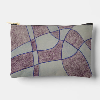 Bolsito Accesorio Pequeño Abstract Purple Print Cut Sew Bag