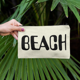 Bolsito Accesorio Pequeño Accesorios para la playa Guión negro neutro