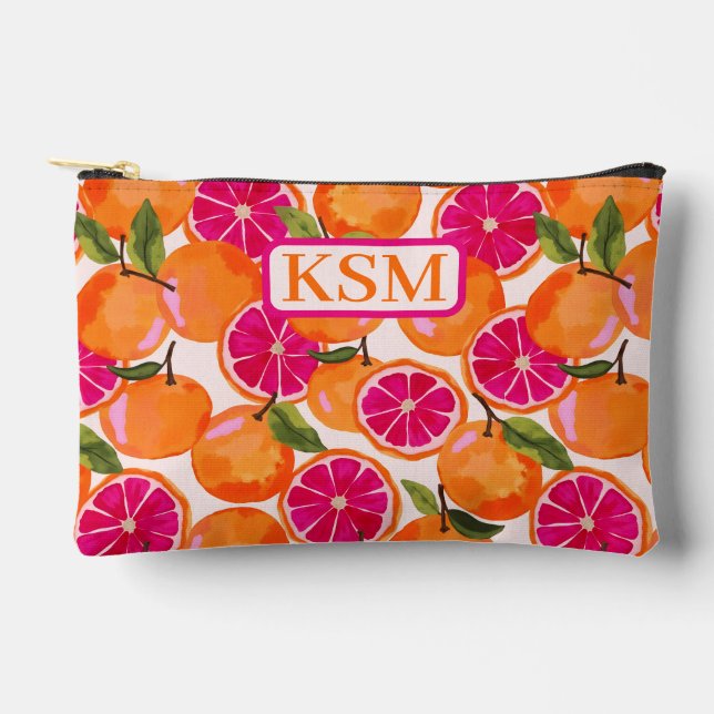 Bolsito Accesorio Pequeño Acuarela de pomelo (Anverso)