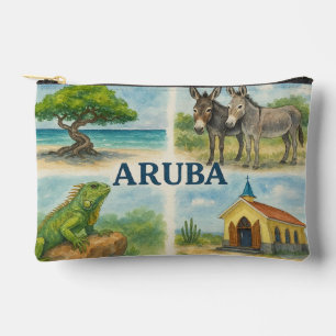 Bolsito Accesorio Pequeño Acuarela multivista de Aruba