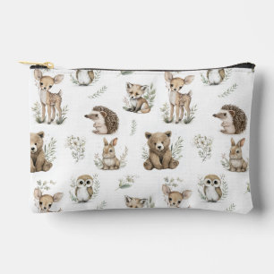 Bolsito Accesorio Pequeño Adorable ilustración de animales del bosque en acu