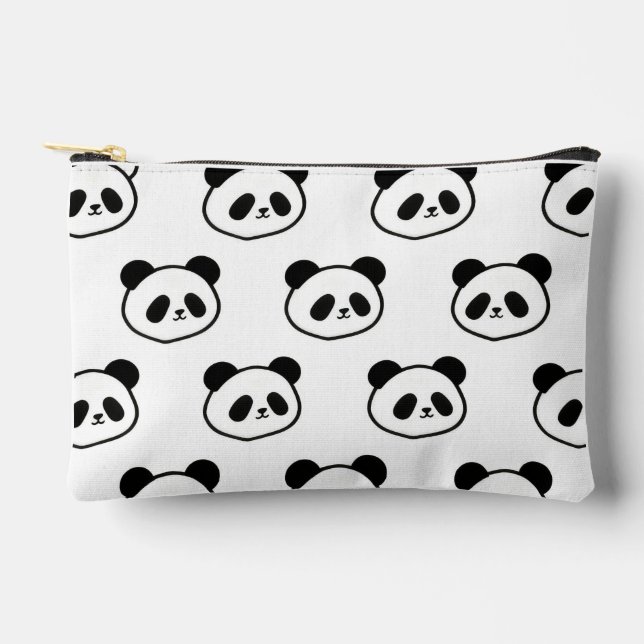 Bolsito Accesorio Pequeño Adorable Panda Face Print Bag (Anverso)
