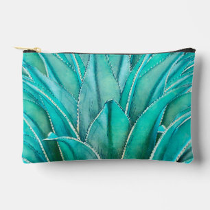 Bolsito Accesorio Pequeño Agave Verde azulada acuarela