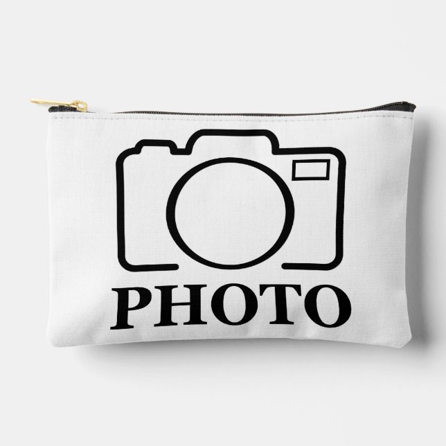 Bolsito Accesorio Pequeño Agregar Foto Personalizada Boda Moderno Lindo Eleg (Anverso)