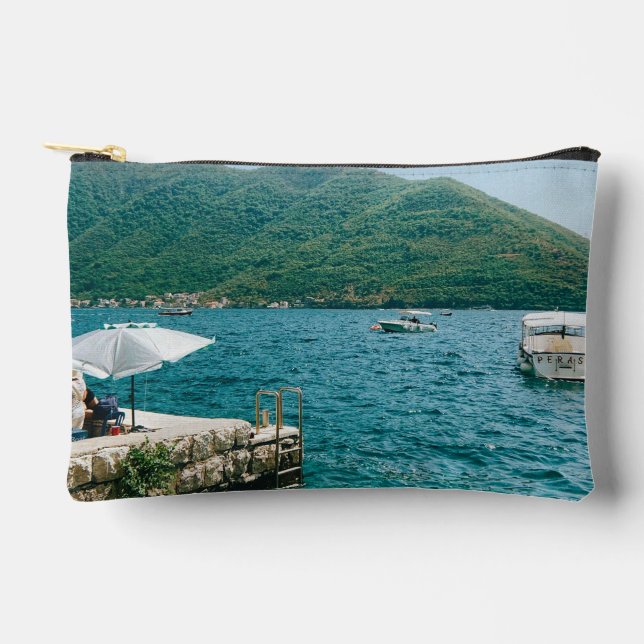 Bolsito Accesorio Pequeño Aguas turquesas de Perast - Montenegro (Anverso)