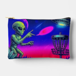 Bolsito Accesorio Pequeño Alien Disc Golf Zippered Bag