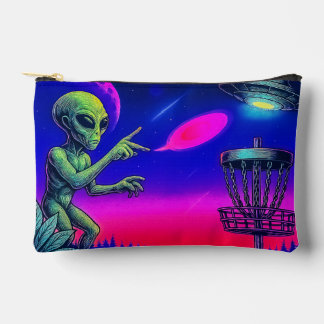Bolsito Accesorio Pequeño Alien Disc Golf Zippered Bag