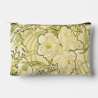 Alphonse Mucha Peonías Patrón Floral Art Nouveau