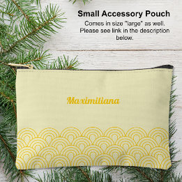 Bolsito Accesorio Pequeño Amarillo - Arches Glam Pouch Accesorio Pequeño
