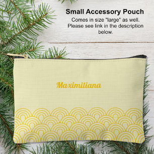 Bolsito Accesorio Pequeño Amarillo - Arches Glam Pouch Accesorio Pequeño