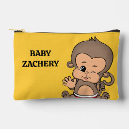 Bolsito Accesorio Pequeño Amarillo mono personalizado