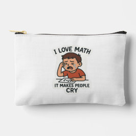 Bolsito Accesorio Pequeño Amo las matemáticas - Funny Personalizado Pegatina