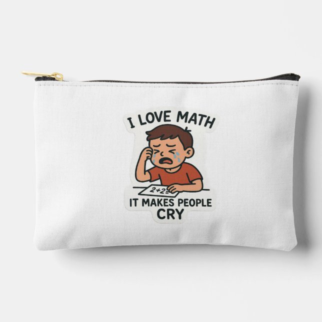 Bolsito Accesorio Pequeño Amo las matemáticas - Funny Personalizado Pegatina (Anverso)