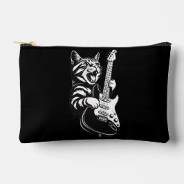 Bolsito Accesorio Pequeño Amor por Música Genial | Gato de Rock Tocando Guit