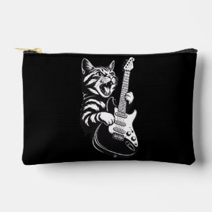 Bolsito Accesorio Pequeño Amor por Música Genial Gato de Rock Tocando Guit