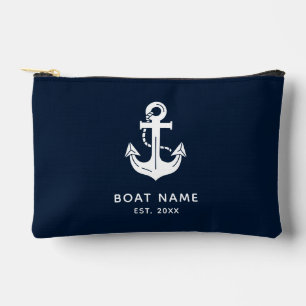 Bolsito Accesorio Pequeño Ancla de nombre de barco náutico personalizado