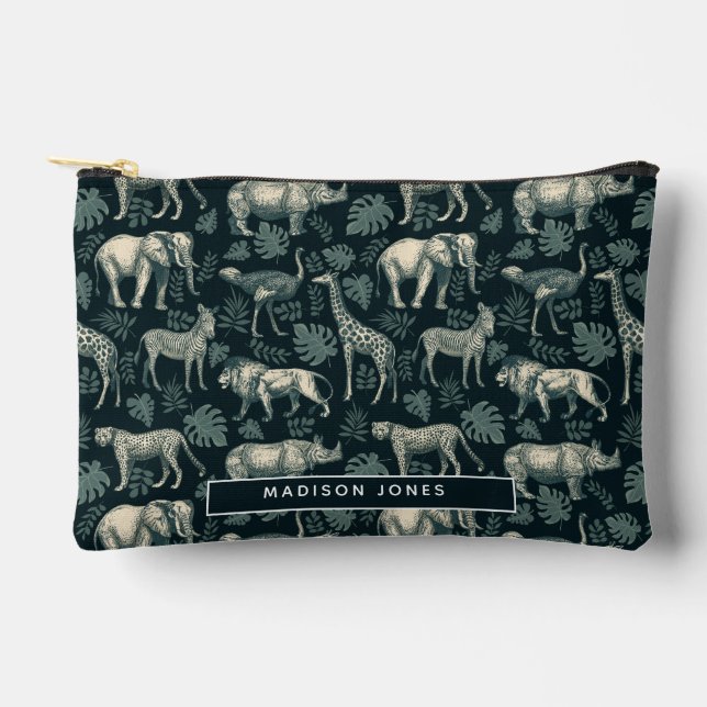 Bolsito Accesorio Pequeño Animales africanos salvajes de Safari (Anverso)