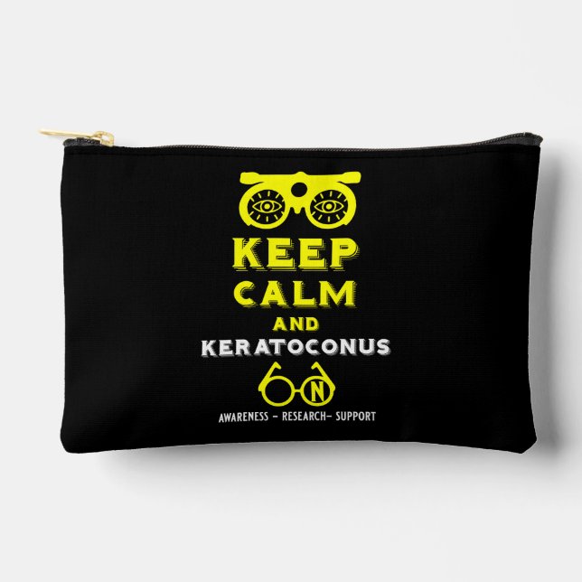 Bolsito Accesorio Pequeño Apoyo Y Conciencia De Keratoconos (Anverso)