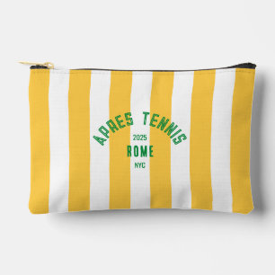 Bolsito Accesorio Pequeño Apres Tennis Rome 2025 Yellow Stripe - Personaliza