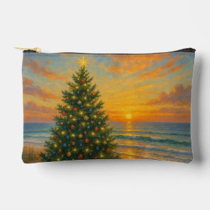 Bolsito Accesorio Pequeño Árbol de Navidad náutico/costero en la playa