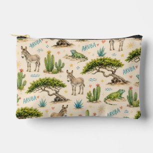 Bolsito Accesorio Pequeño árbol divi de Aruba, burro, iguana, cactus
