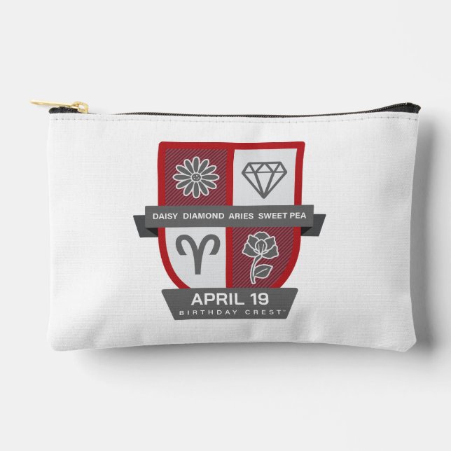 Bolsito Accesorio Pequeño Aries Birthday Crest™ for April 1-19 (Anverso)