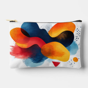 Bolsito Accesorio Pequeño Arte abstracto con colores vibrantes