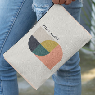 Bolsito Accesorio Pequeño Arte abstracto moderno elegante geométrico Minimal