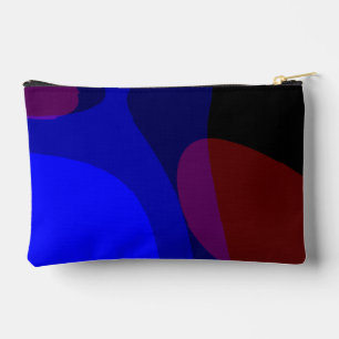Bolsito Accesorio Pequeño Arte abstracto rojo y azul 601