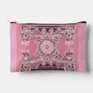 Bolsito Accesorio Pequeño Arte de IA de estilo étnico rosa