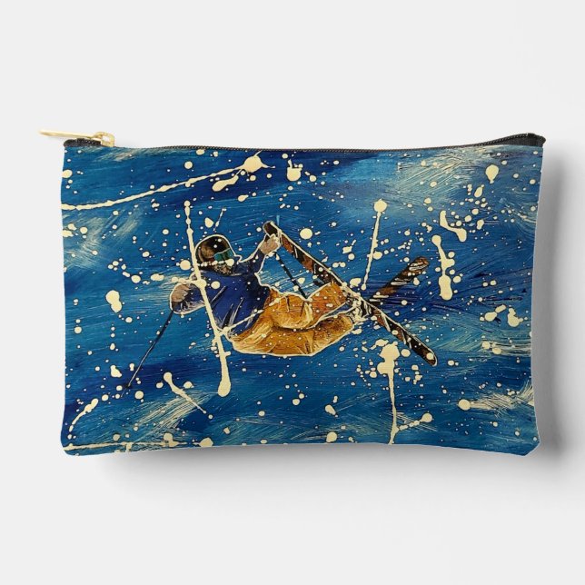 Bolsito Accesorio Pequeño Arte de la plataforma de salto de esquí (Anverso)