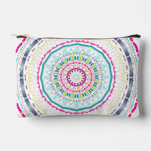 Bolsito Accesorio Pequeño Arte de Mandala Colorido Vibrante