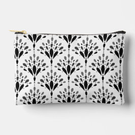 Bolsito Accesorio Pequeño Arte floral botánico en blanco y negro