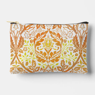 Bolsito Accesorio Pequeño Arte floral naranja de la rama dorada de William M