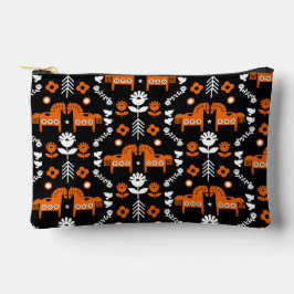 Bolsito Accesorio Pequeño Arte folclórico escandinavo de caballos