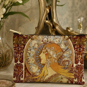 Bolsito Accesorio Pequeño Arte Nouveau Zodiaco Vintage Celestial Mucha