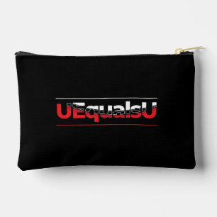 Bolsito Accesorio Pequeño Arte tipográfico de VIH indetectable UEqualsU