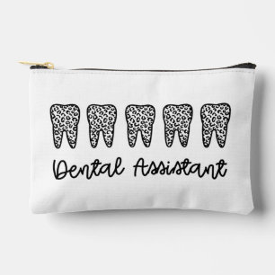 Bolsito Accesorio Pequeño Asistente Dental Personalizada Estampado de Leopar