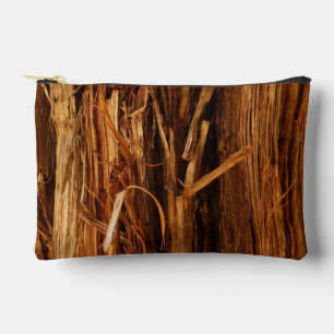 Bolsito Accesorio Pequeño Aspecto de la corteza de madera con textura de ced